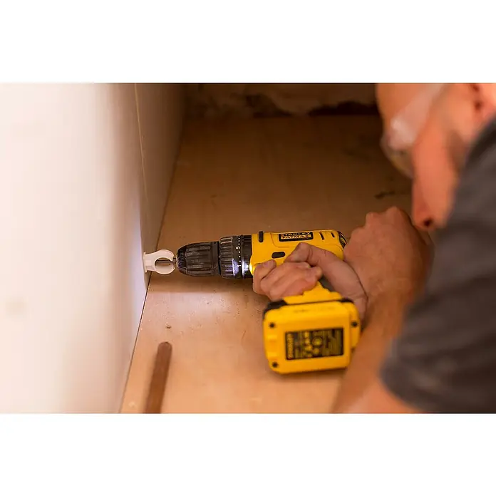 Stanley FatMax Taladro atornillador percutor de batería FMC021S2 - 10,8 V, Iones de litio, 1,5 Ah, 2 baterías - Producto en uso
