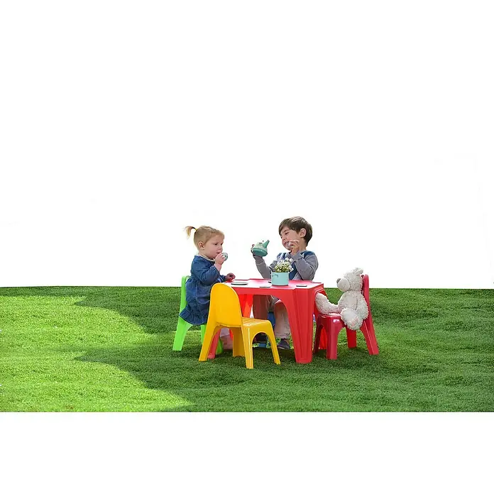 Conjunto de jardín infantil Keren - Azul, Rojo, Amarillo - Producto en uso