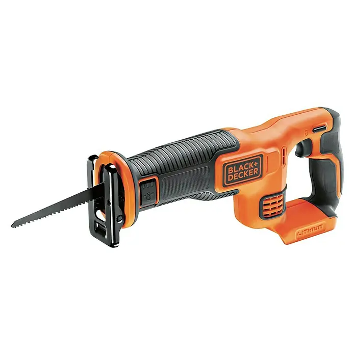 Black+Decker Accureciprozaag - 18 V, Excl. accu, 0 - 3.000 slagen/min - Diagonaal zicht