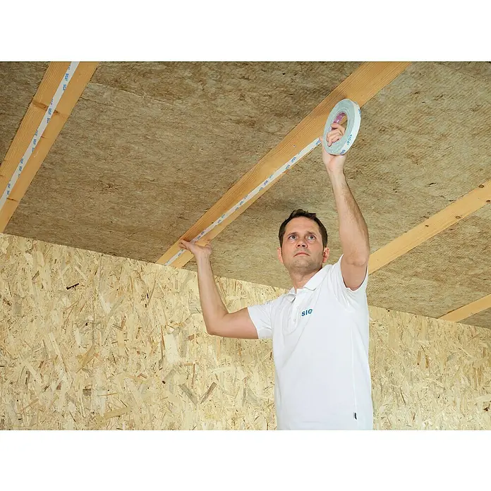 Siga Doppelseitiges Klebeband - 50 m x 20 mm - Anwendungsbeispiel
