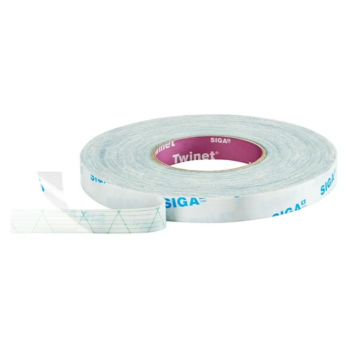 Siga Doppelseitiges Klebeband - 50 m x 20 mm - Diagonale Ansicht