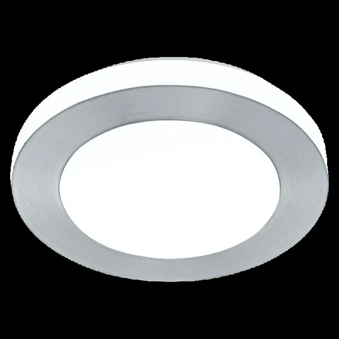 Eglo LED-Deckenleuchte rund Capri - 11 W, Chrom/Weiß, Ø x H: 30 x 7,5 cm - Stimmungsaufnahme