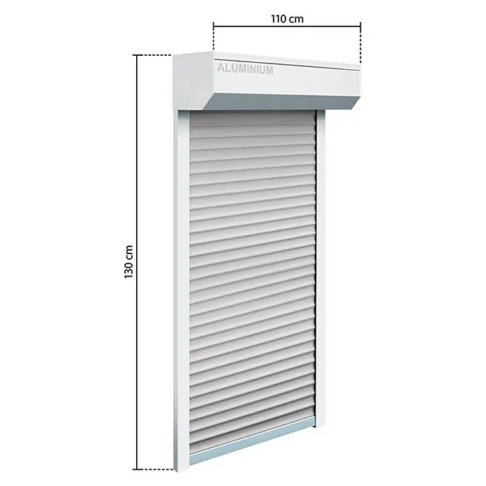 Schellenberg Rollladen-Komplett-Set - Vorbaurollladen, 110 x 130 cm