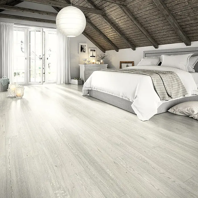 Egger Home Handmuster Summersville Eiche Weiß - 297 x 210 x 8 mm, Landhausdiele - Stimmungsaufnahme