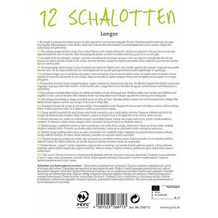 Sperli Schalotten Longor -  - Rückansicht