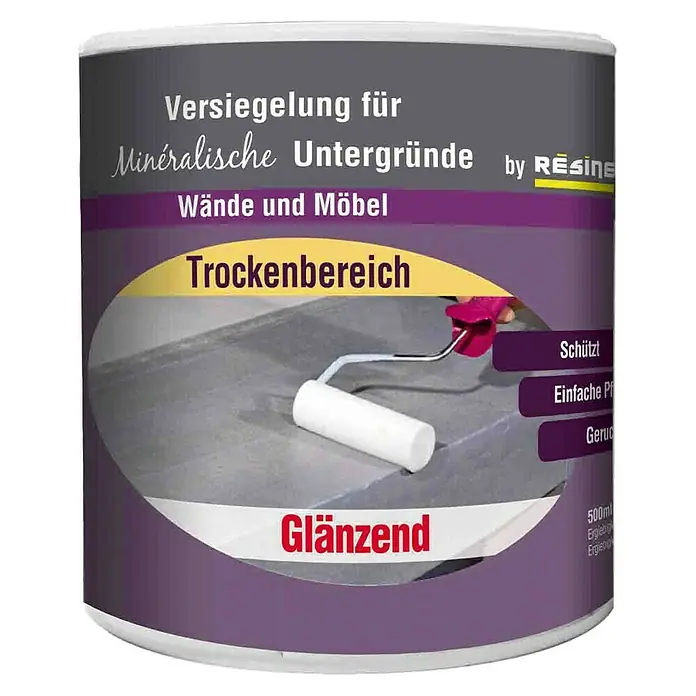 Résinence Versiegelung - Innen, Transparent, Glänzend, 500 ml - Vorderansicht