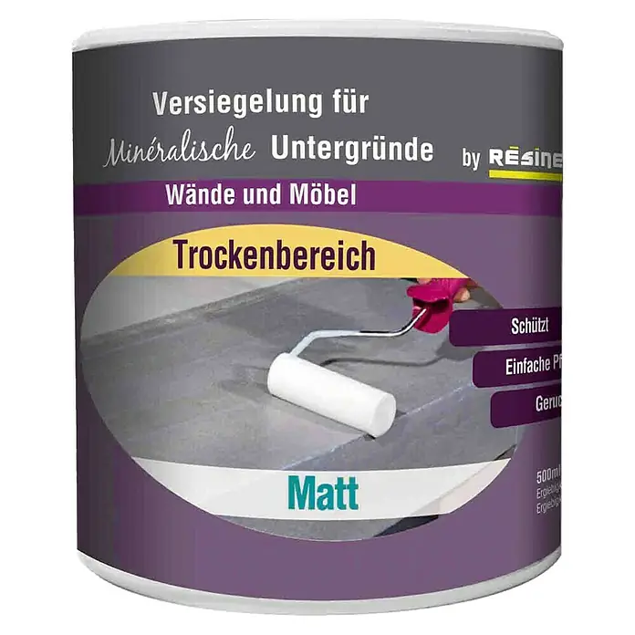 Résinence Versiegelung - Innen, Transparent, Matt, 500 ml - Vorderansicht