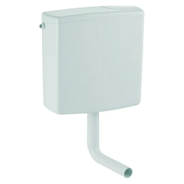 Geberit Spülkasten AP140 - Manhattan, Spülmenge: 3 - 6 l, 13,8 x 41 x 40,5 cm - Diagonale Ansicht