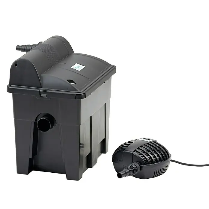 Oase Durchlauffilter BioSmart Set 7000 - Filterleistung: 40 W, Teichgröße: 7 m³ - Diagonale Ansicht