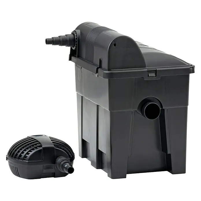 Oase Durchlauffilter BioSmart Set 7000 - Filterleistung: 40 W, Teichgröße: 7 m³ - Diagonale Ansicht