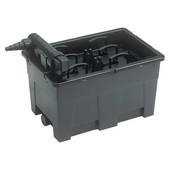 Neptun Premium Durchlauffilter NPTF-O 15000 - 70 W, Teichgröße: 15 m³, Leistung UVC-Klärer: 14 W - Diagonale Ansicht