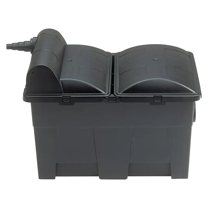 Neptun Premium Durchlauffilter NPTF-O 15000 - 70 W, Teichgröße: 15 m³, Leistung UVC-Klärer: 14 W - Diagonale Ansicht