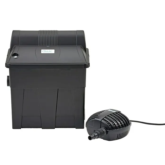 Oase Durchlauffilter BioSmart Set 7000 - Filterleistung: 40 W, Teichgröße: 7 m³ - Diagonale Ansicht