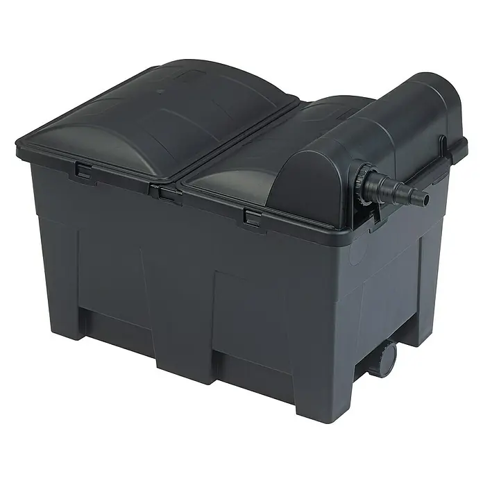 Neptun Premium Durchlauffilter NPTF-O 15000 - 70 W, Teichgröße: 15 m³, Leistung UVC-Klärer: 14 W - Diagonale Ansicht