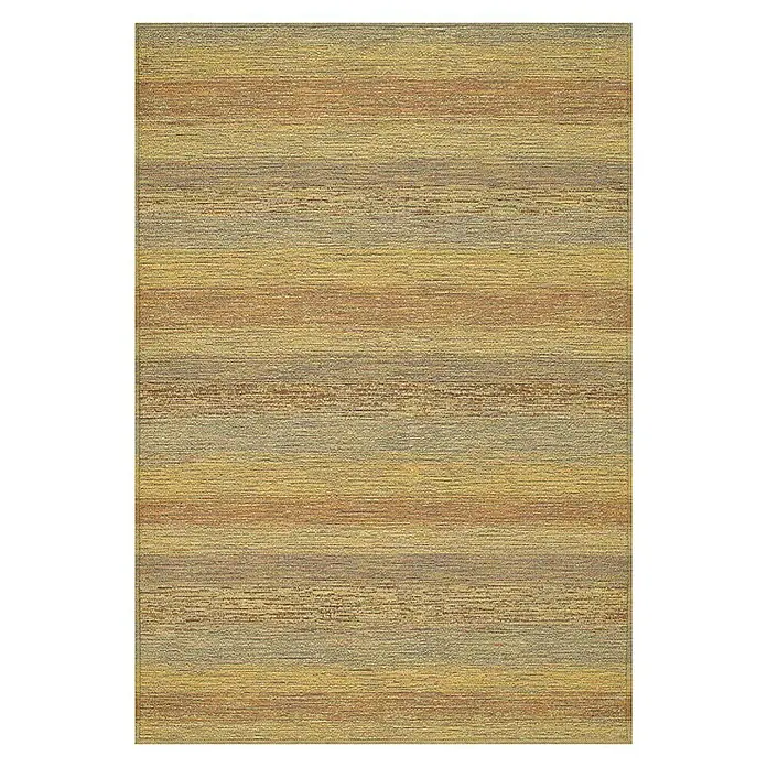 Alfombra de pelo corto Cayo - Naranja, 200 x 140 cm, 100% Polipropileno - Vista superior