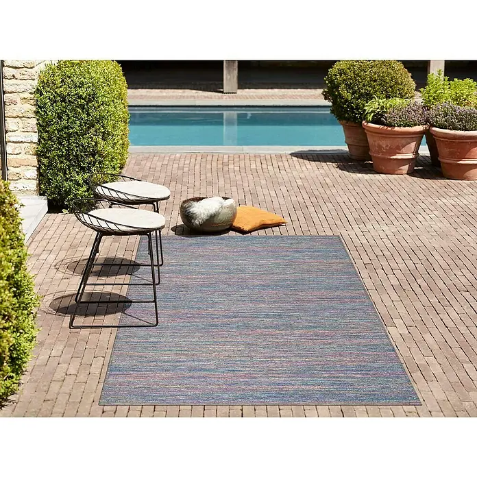 Alfombra Kabile - Azul, 230 x 152 cm, Poliéster - Foto ambiente