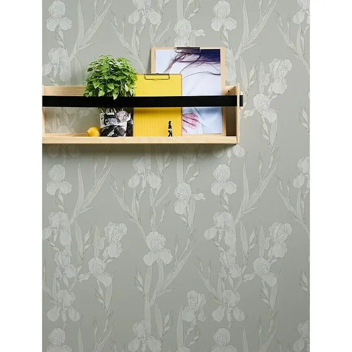 AS Creation Papel pintado de vellón Romantic Flor - Crema, Floral, 10,05 x 0,53 m - Foto ambiente