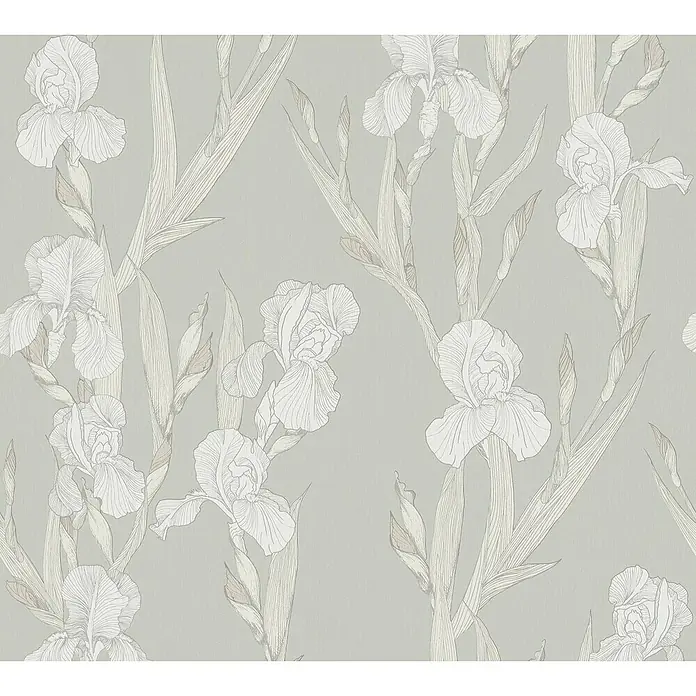 AS Creation Papel pintado de vellón Romantic Flor - Crema, Floral, 10,05 x 0,53 m - Primer plano