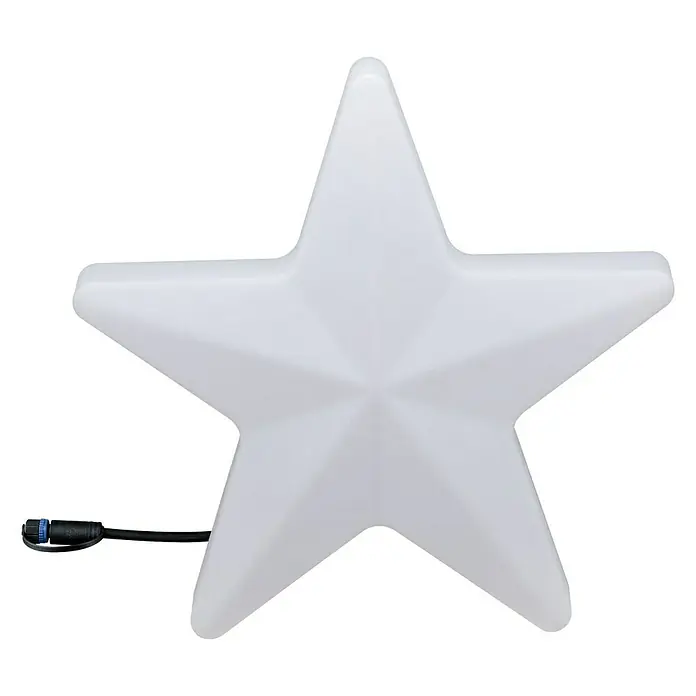 Paulmann Plug & Shine LED-Dekoleuchte Star - 2,8 W, Weiß, L x B x H: 10 x 40 x 40 cm - Vorderansicht