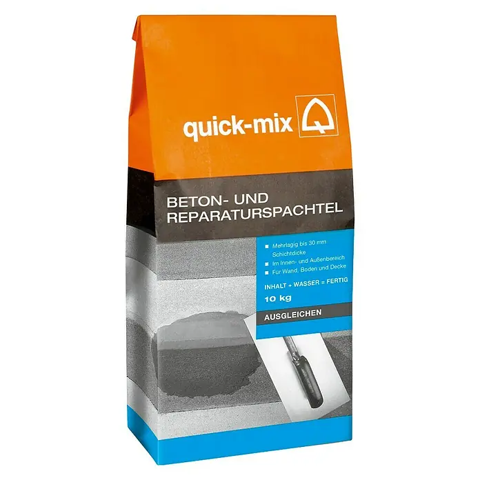 Quick-Mix Beton- & Reparaturspachtel - 10 kg, Chromatarm - Vorderansicht