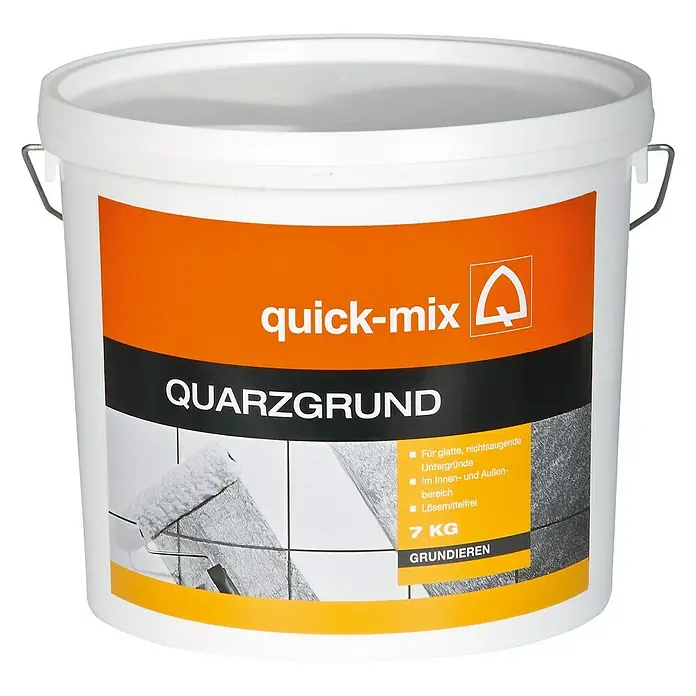 Quick-Mix Quarzgrund - 7 kg, Lösemittelfrei, Gebrauchsfertig - Vorderansicht