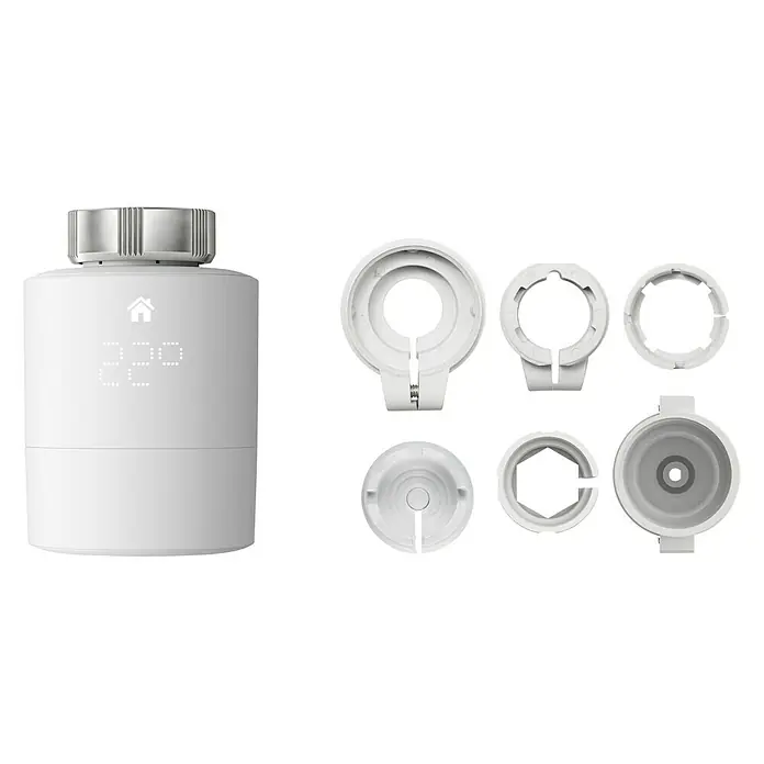 Tado Smartes Termostato de radiador Universal - M30 x 1,5 mm, Funciona con pilas - Vista angular