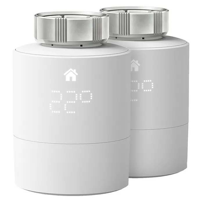 Tado Smartes Termostato de radiador - 2 ud., M30 x 1,5 mm, Funciona con pilas - Vista frontal