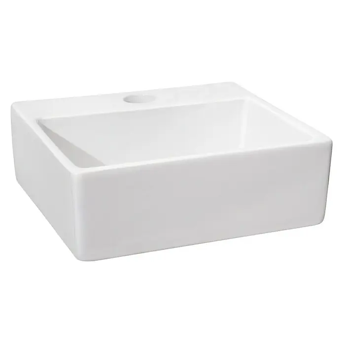 Differnz Wc-fontein Eos - 34 x 29,5 cm, Wit - Diagonaal zicht