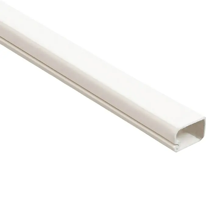 Kabelgoot - 2 m x 15 mm x 10 mm, Wit - Close-up