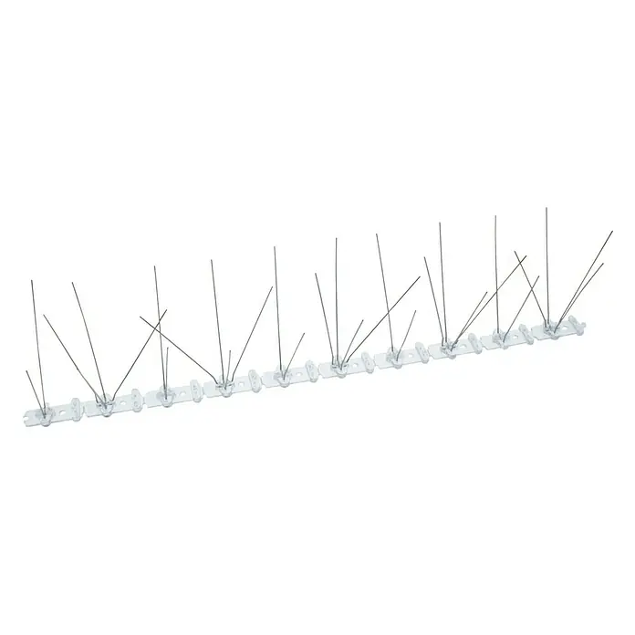 Duivenschrik-spikes Kunststof - 10 x 50 x 12 cm, Kunststof - Diagonaal zicht