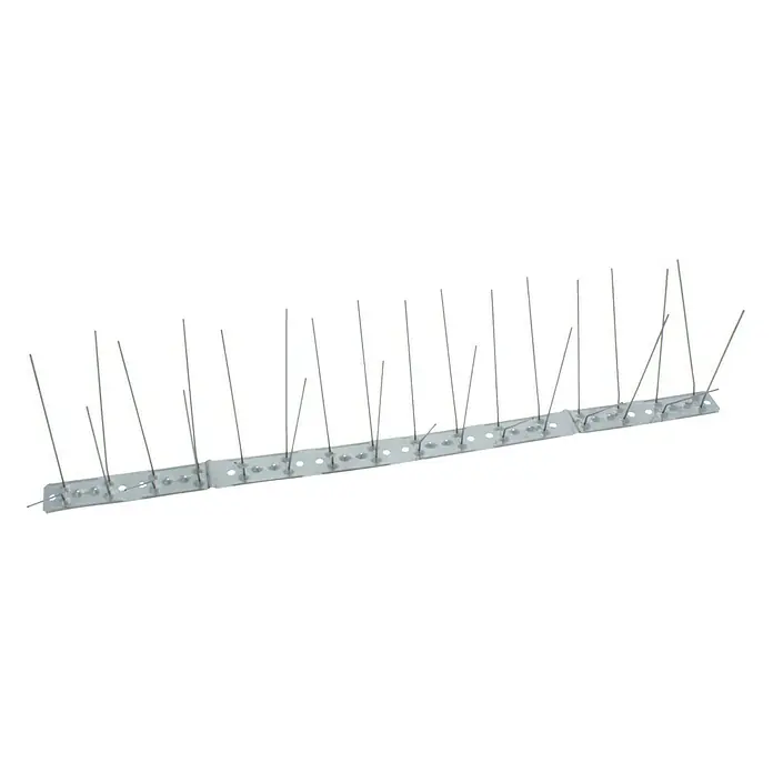 Duivenschrik-spikes RVS - 14 x 50 x 12 cm, Roestvrij staal - Diagonaal zicht