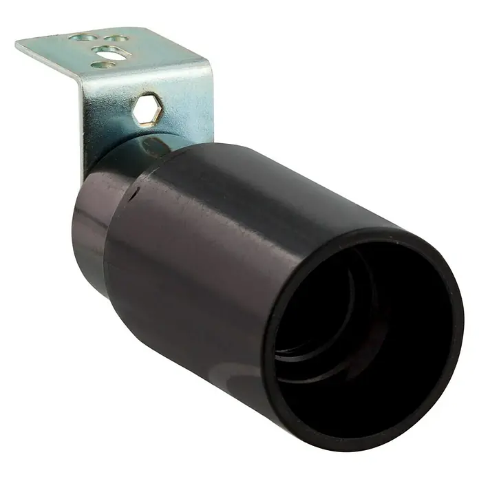 Haakse fitting Zwart - Zwart - Diagonaal zicht