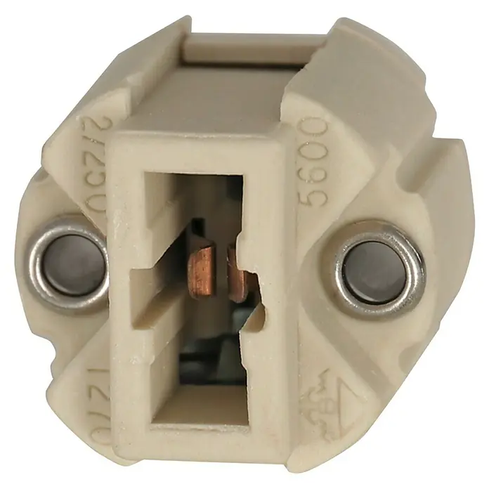 Hoogvolt halogeenfitting G9, 2 st. - Wit - Diagonaal zicht
