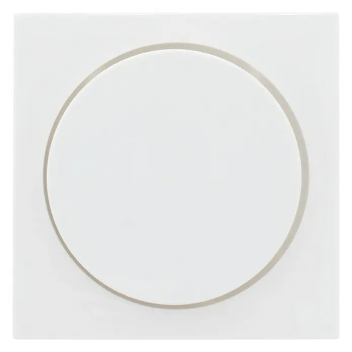 Gira System 55 Dimmer-afdekraam Met knop - Dimmer, Kunststof - Vooraanzicht