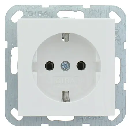 Gira System 55 Wandcontactdoos met randaarde