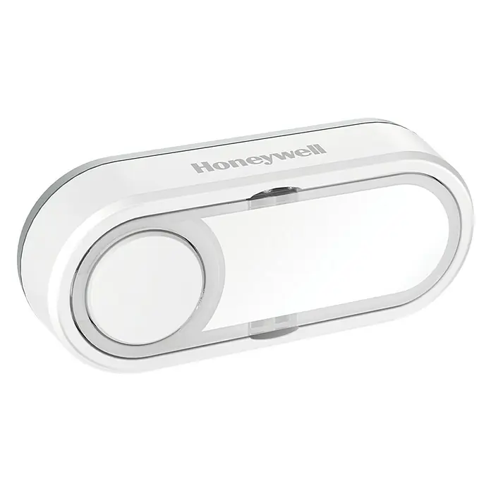 Honeywell Draadloze beldrukker DCP511 horizontaal wit - Kunststof, Wit - Diagonaal zicht