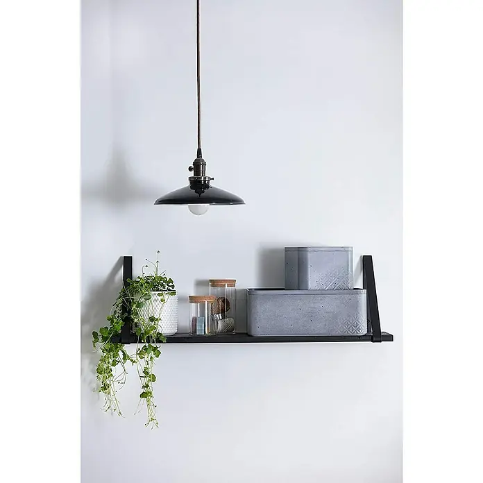 Curver Caja con tapa Beton - L x An x Al: 17 x 17 x 13 cm, Gris - Foto ambiente