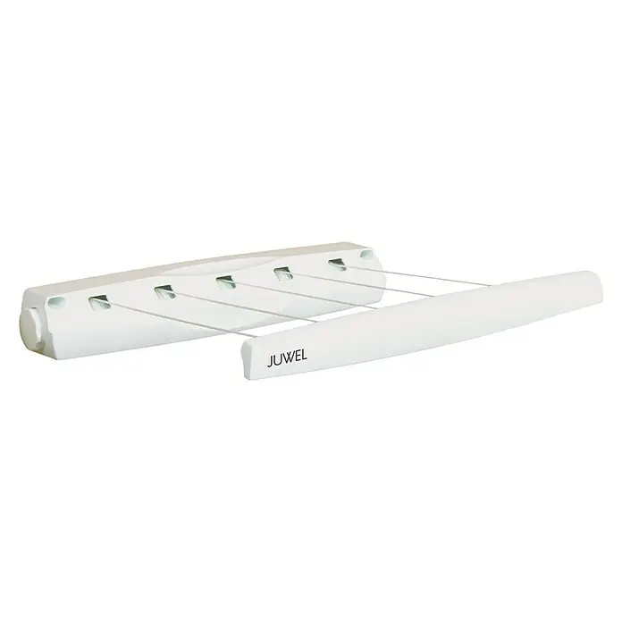 Artweger Wandwasrek ROLLDRY - Wit, 8 cm - Diagonaal zicht