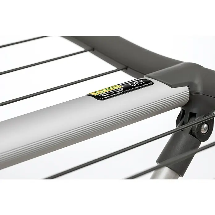 Juwel Staand wasrek met twee uitklapbare vleugels - Lengte waslijn: 18 m, Wit/Obsidian Grey - Close-up