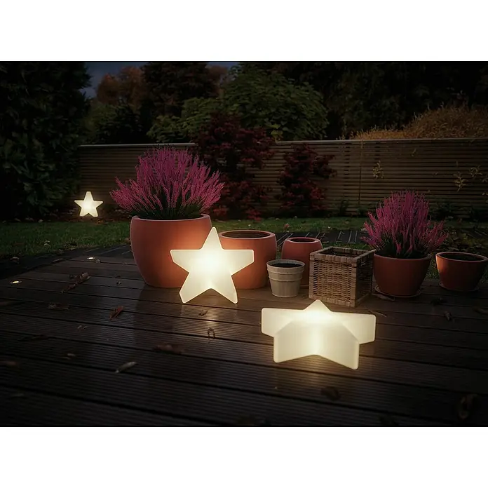 Paulmann Plug & Shine LED-Dekoleuchte Star - 2,8 W, Weiß, L x B x H: 10 x 40 x 40 cm - Stimmungsaufnahme