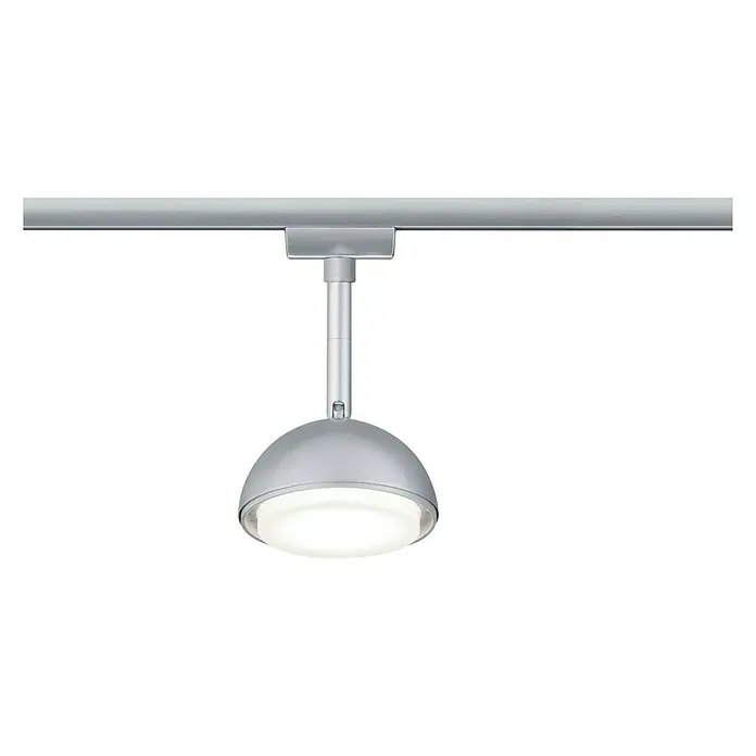 Paulmann URail LED-Spot Hemi - 5 W, Chrom matt, L x B x H: 5,6 x 10 x 17 cm - Vorderansicht