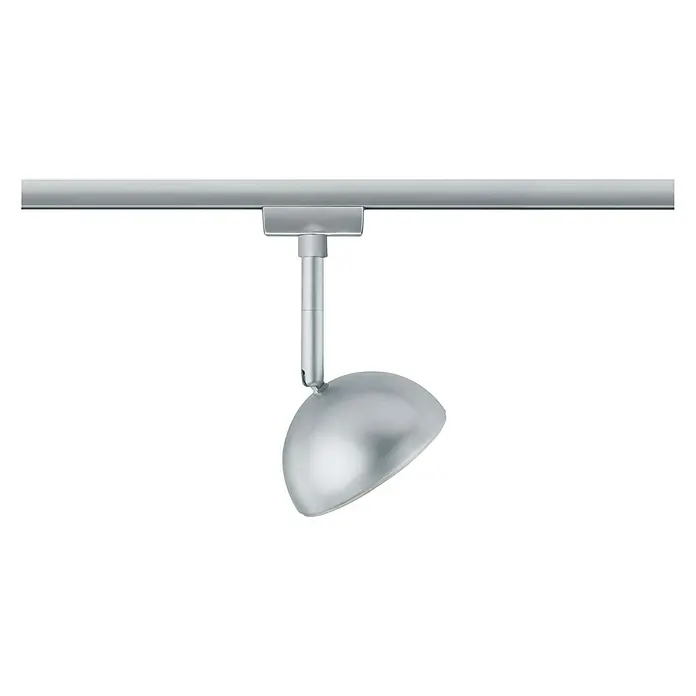 Paulmann URail LED-Spot Hemi - 5 W, Chrom matt, L x B x H: 5,6 x 10 x 17 cm - Rechte Seitenansicht