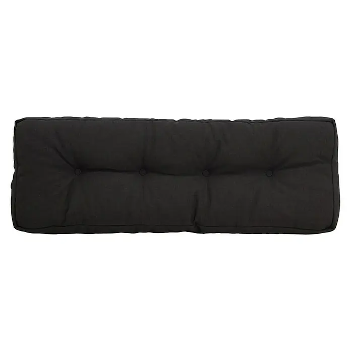 Rückenkissen - Europaletten-Auflage, 120 x 40 cm, Anthrazit, 100 % Polyester - Ansicht von oben