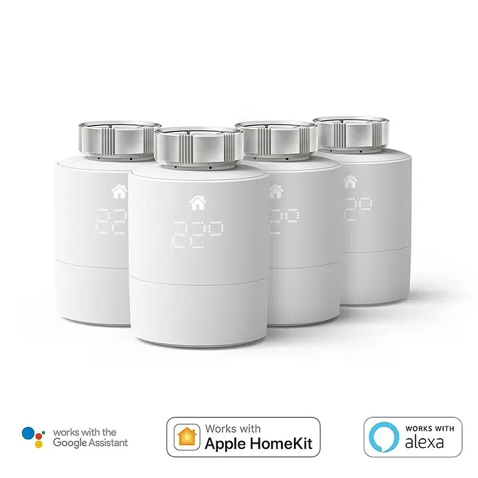 Tado Smartes Termostato de radiador - 4 ud., M30 x 1,5 mm, Funciona con pilas