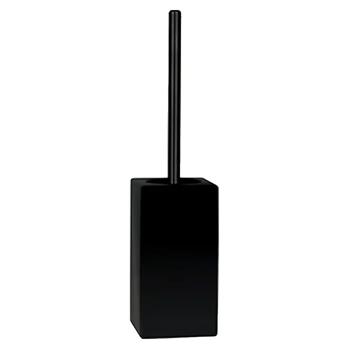 Spirella Escobillero Quadro-matt - Gres porcelánico, Negro - Vista frontal