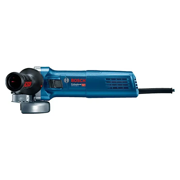 Bosch Professional Winkelschleifer GWS 9-125 S - 900 W, Durchmesser Scheibe: 125 mm, Leerlaufdrehzahl: 2.800 U/min - 11.000 U/min - Linke Seitenansicht