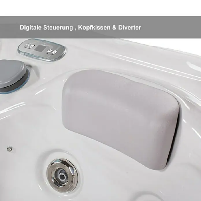 Camargue Außen-Whirlpool Mars - 213 x 160 x 75 cm, Fassungsvermögen: 660 l, Geeignet für: 3 Personen - Detailaufnahme