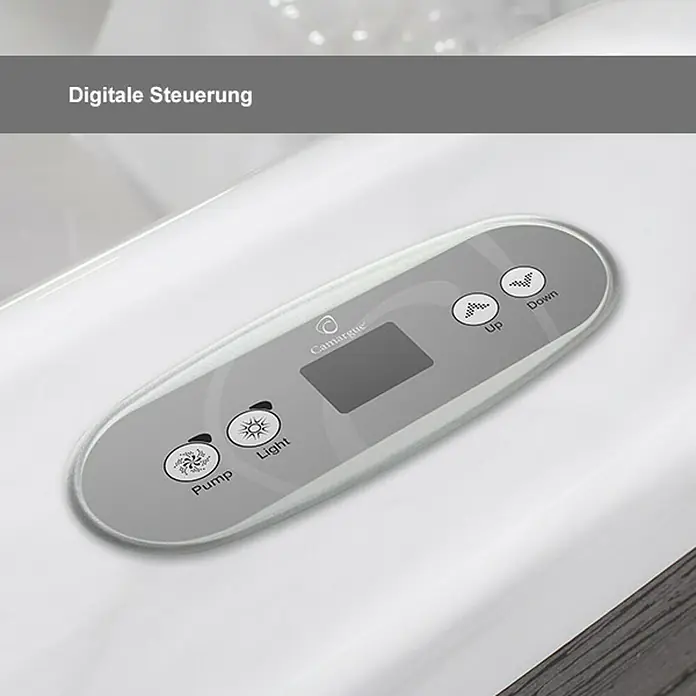 Camargue Außen-Whirlpool Havana 2 - 200 x 200 x 87 cm, Fassungsvermögen: 1.100 l, Geeignet für: 6 Personen - Detailaufnahme