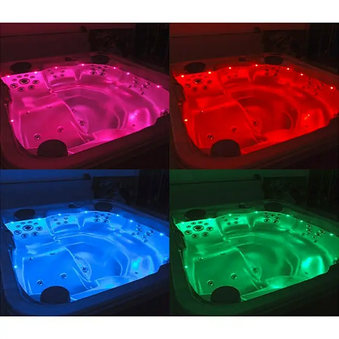 Camargue Außen-Whirlpool Mars - 213 x 160 x 75 cm, Fassungsvermögen: 660 l, Geeignet für: 3 Personen - Anwendungsbeispiel
