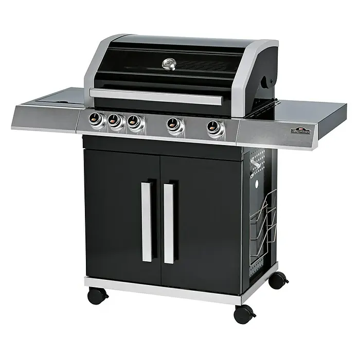 Kingstone KMS Gasgrill Cliff 450-I - Anzahl Brenner: 4, Hauptgrillfläche: 70 x 45 cm, 17,5 kW - Diagonale Ansicht